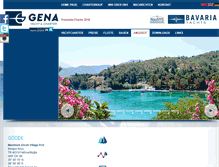 Tablet Screenshot of gena-yachtcharter.com